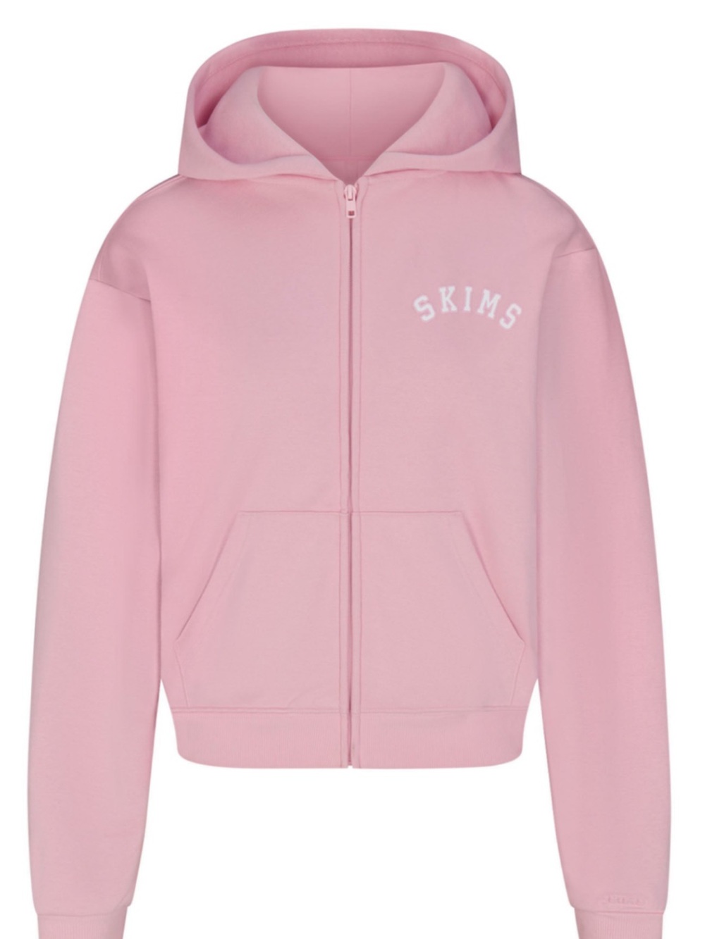SKIMS LOGO ZIP UP HOODIE
